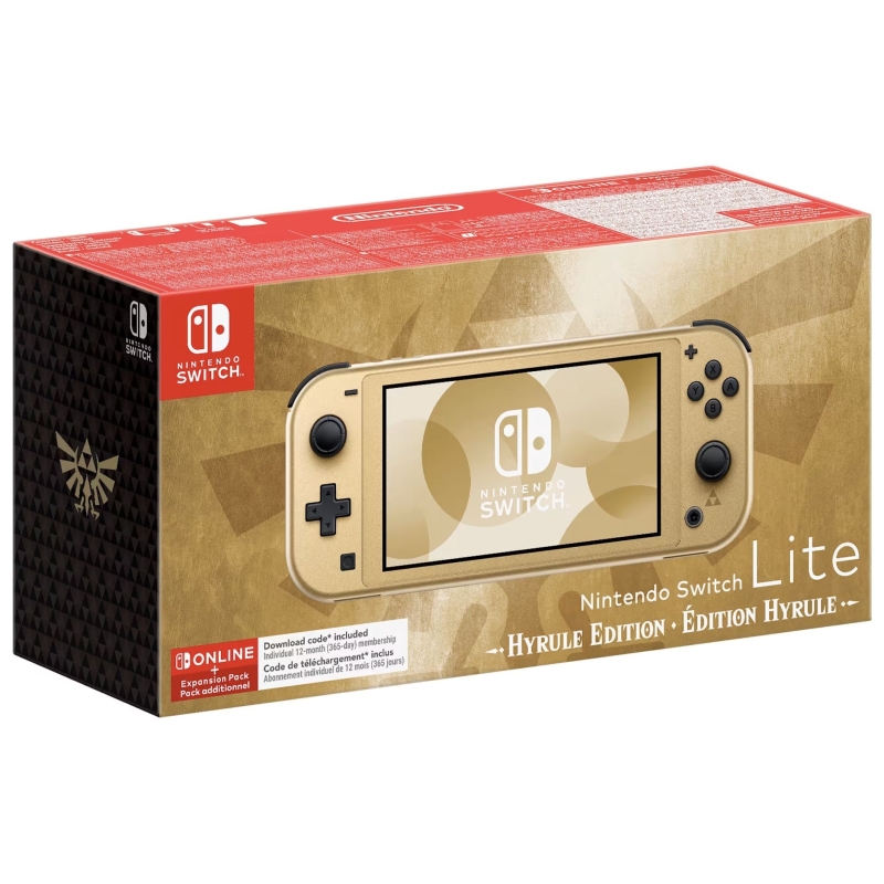 Nintendo Switch Lite Hyrule Special Edition + 12 mois de console NSO
