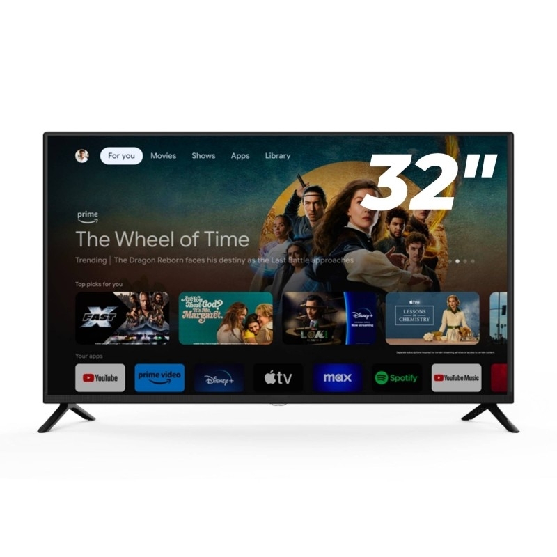 VOV TV 32" DIGITAL VLED-3224HD HD smart TV Android 14 DVB t2/S2 Wifi ultra thin bezels frameless dolby