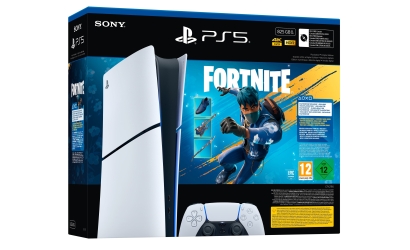 Sony PS5 Console 825GB Digital Edition White + Fortnite Flowering Chaos