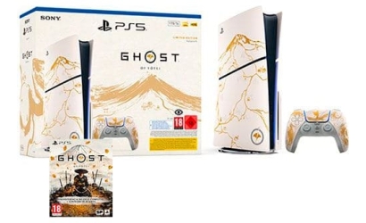 Sony PS5 Console 1TB Ghost of Yotei Gold Limited Edition White Slim
