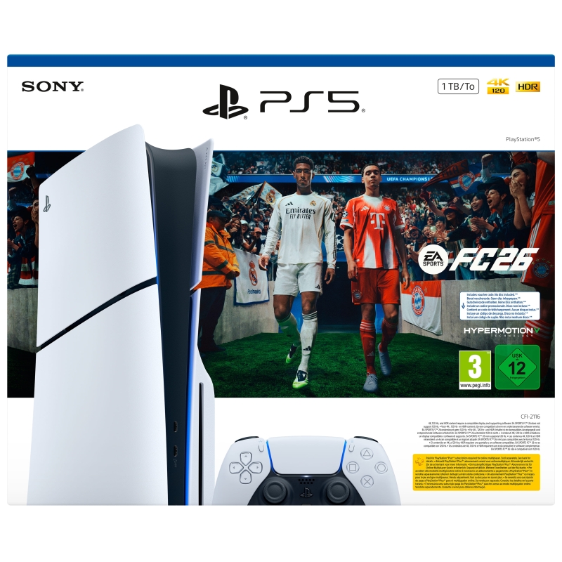 Sony PS5 Console 1TB Standard Edition White + FC 26
